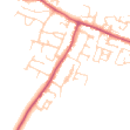 Daytime road noise heatmap for BN18 0NZ
