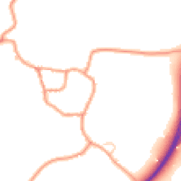 Daytime road noise heatmap for BN18 0RS