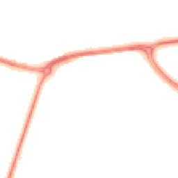 Night-time road noise heatmap for BN18 0SB