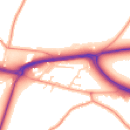 Daytime road noise heatmap for BN18 0SH