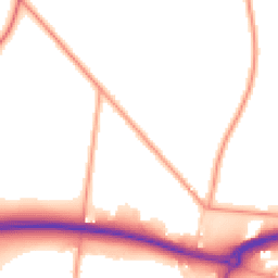 Daytime road noise heatmap for BN18 0SP