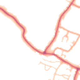 Daytime road noise heatmap for BN18 0TQ