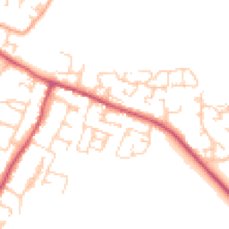 Daytime road noise heatmap for BN18 0TT
