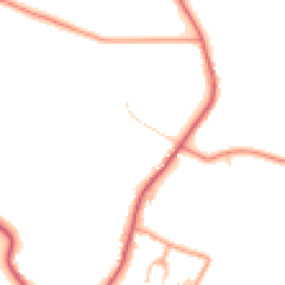 Daytime road noise heatmap for BN18 0XS