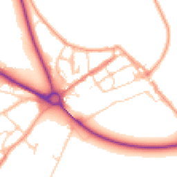 Daytime road noise heatmap for BN18 9DN