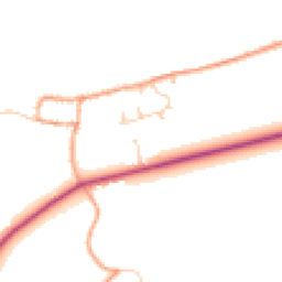 Daytime road noise heatmap for BN18 9FF