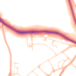Daytime road noise heatmap for BN18 9HZ