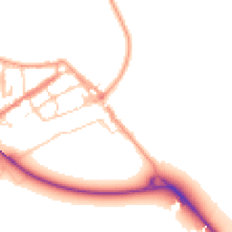 Daytime road noise heatmap for BN18 9JG