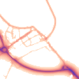 Daytime road noise heatmap for BN18 9JR