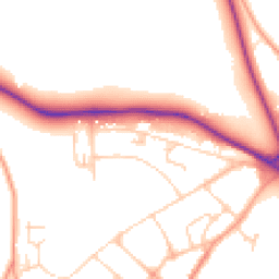 Daytime road noise heatmap for BN18 9LG