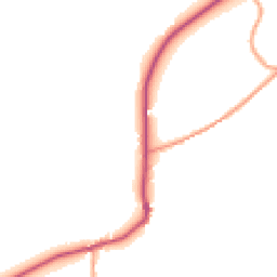 Daytime road noise heatmap for BN18 9LT