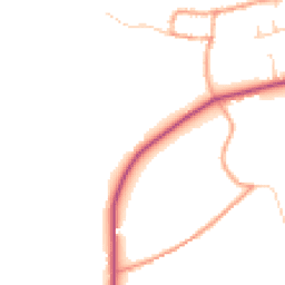 Daytime road noise heatmap for BN18 9LU