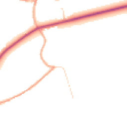 Daytime road noise heatmap for BN18 9LZ