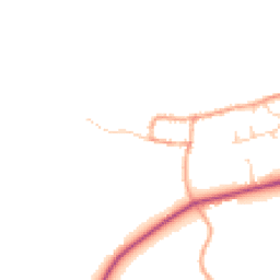 Daytime road noise heatmap for BN18 9ND