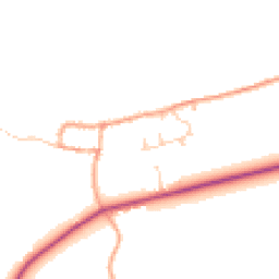 Daytime road noise heatmap for BN18 9NX