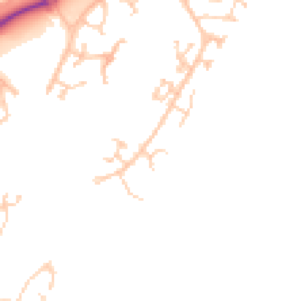 Daytime road noise heatmap for BN23 5AA