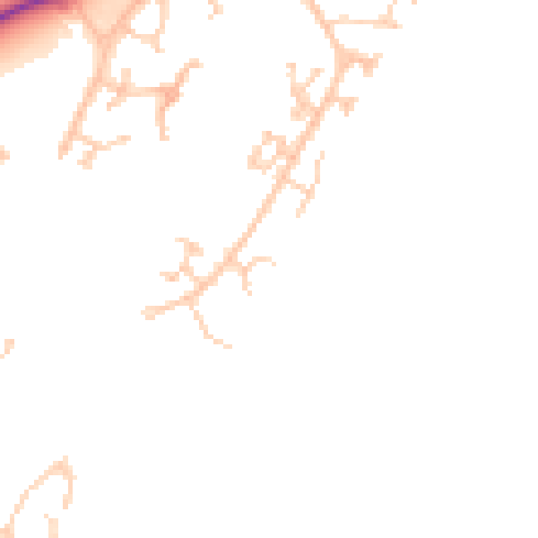 Daytime road noise heatmap for BN23 5AB