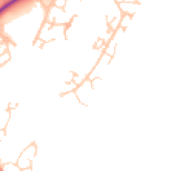 Daytime road noise heatmap for BN23 5AD
