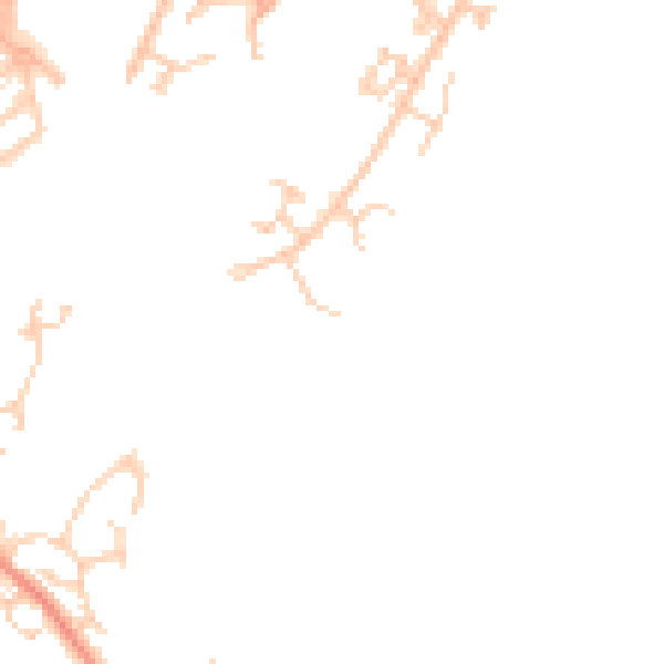 Daytime road noise heatmap for BN23 5AW