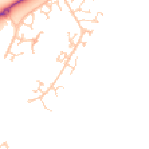 Daytime road noise heatmap for BN23 5AY