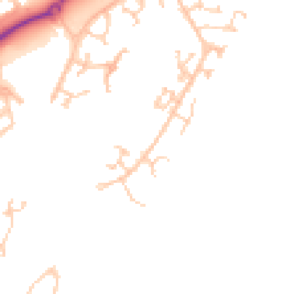Daytime road noise heatmap for BN23 5NH