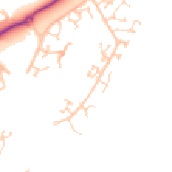 Daytime road noise heatmap for BN23 5NL