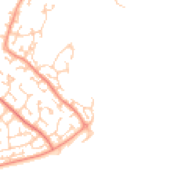 Daytime road noise heatmap for BN23 5TR