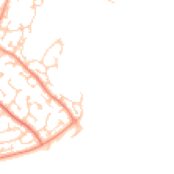 Daytime road noise heatmap for BN23 5TS