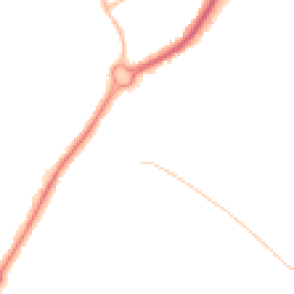 Night-time road noise heatmap for BN23 6AB