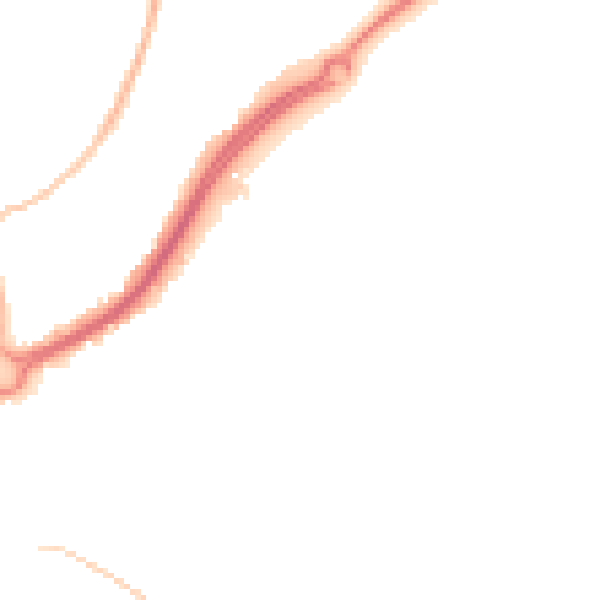 Night-time road noise heatmap for BN23 6UB