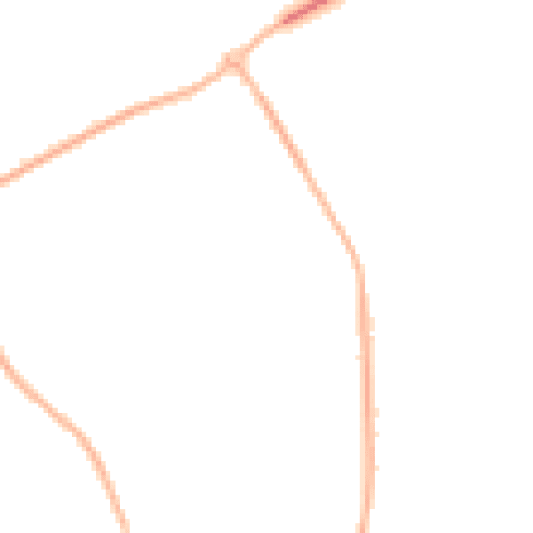 Night-time road noise heatmap for BN23 7PS