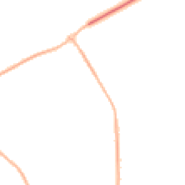 Night-time road noise heatmap for BN23 7PU