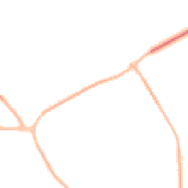 Night-time road noise heatmap for BN23 7TR
