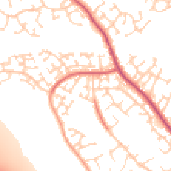 Daytime road noise heatmap for BN23 8DY
