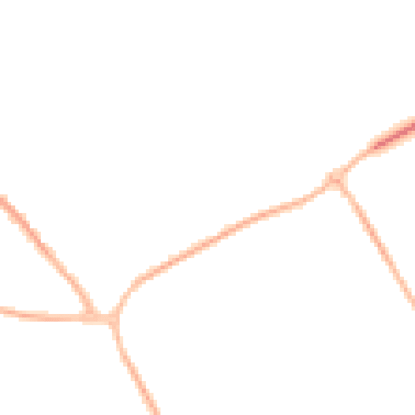 Night-time road noise heatmap for BN23 8EY