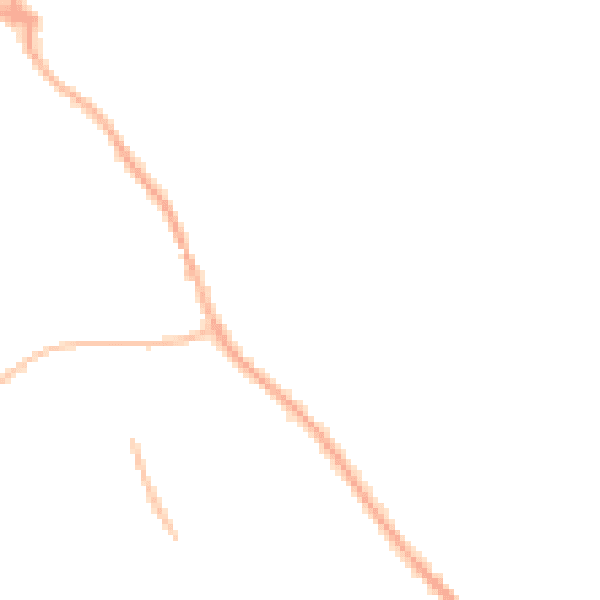 Night-time road noise heatmap for BN23 8HX