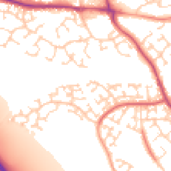 Daytime road noise heatmap for BN23 8JB