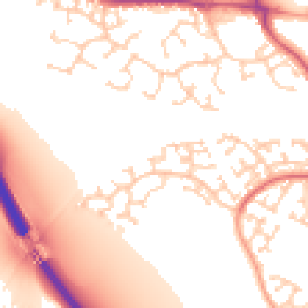 Daytime road noise heatmap for BN23 8LJ