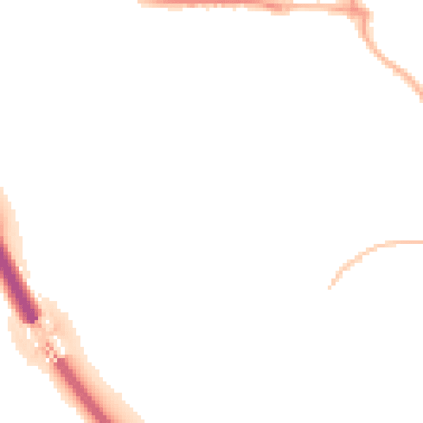 Night-time road noise heatmap for BN23 8LJ