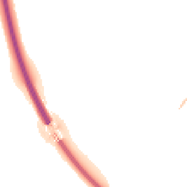 Night-time road noise heatmap for BN23 8LS