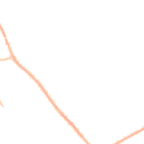Night-time road noise heatmap for BN23 8NJ