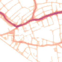 Daytime road noise heatmap for BN25 1AA