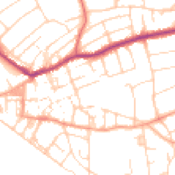 Daytime road noise heatmap for BN25 1AB