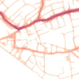 Daytime road noise heatmap for BN25 1AD