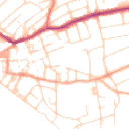 Daytime road noise heatmap for BN25 1AE