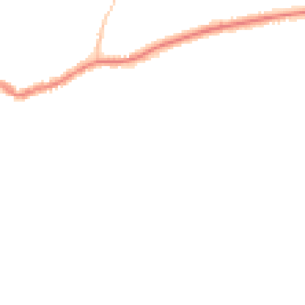 Night-time road noise heatmap for BN25 1AG