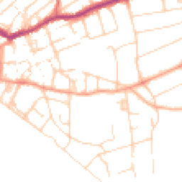 Daytime road noise heatmap for BN25 1AJ