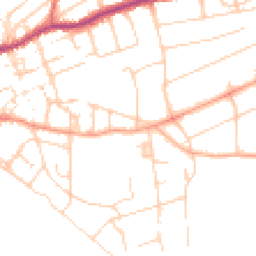 Daytime road noise heatmap for BN25 1AL