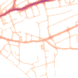 Daytime road noise heatmap for BN25 1AR