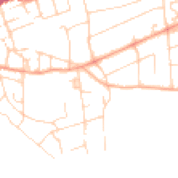 Daytime road noise heatmap for BN25 1AY